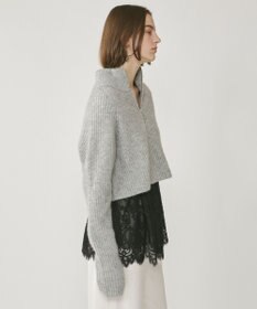 GRACE CONTINENTAL 畦zipニットトップ