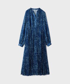 GRACE CONTINENTAL ミナモドットプリントプリーツワンピース