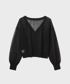 GRACE CONTINENTAL ブライトシアーニットカーディガン