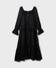 GRACE CONTINENTAL レースコンビカットジャガードワンピース