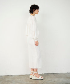 GRACE CONTINENTAL ギャザータフタブルゾン