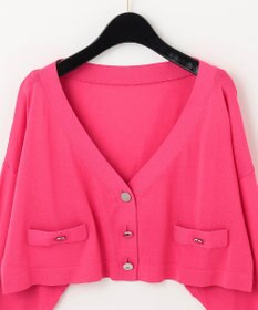 GRACE CONTINENTAL ショートルーズニットカーディガン