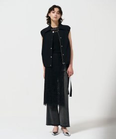 GRACE CONTINENTAL レースオーバースカート ブラック