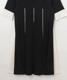 GRACE CONTINENTAL バイカラーラインドレス