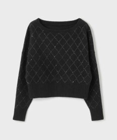 GRACE CONTINENTAL スパークルニットトップ