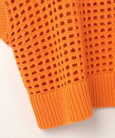 GRACE CONTINENTAL メッシュルーズニットトップ