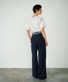 GRACE CONTINENTAL シアーフレアスリーブトップ