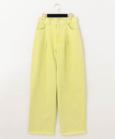 GRACE CONTINENTAL ワイドコクーンデニムパンツ イエロー