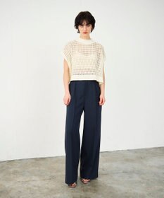 GRACE CONTINENTAL メッシュルーズニットトップ