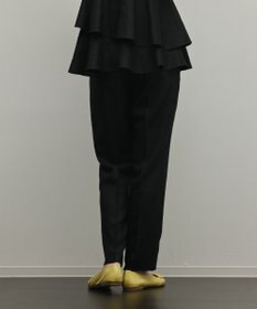 GRACE CONTINENTAL トリアセ麻調テーパードパンツ