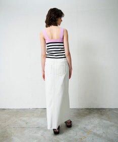 GRACE CONTINENTAL 配色ニットキャミ