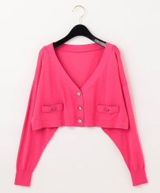 GRACE CONTINENTAL ショートルーズニットカーディガン