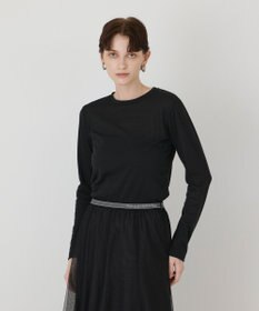 GRACE CONTINENTAL ラメクルーカットトップ