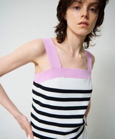 GRACE CONTINENTAL 配色ニットキャミ