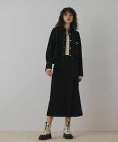 GRACE CONTINENTAL フェイクスウェードブラウス ブラック