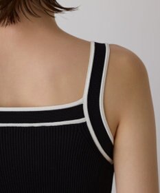 GRACE CONTINENTAL バイカラーリブニットトップ