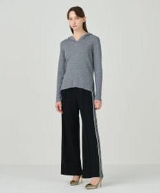 GRACE CONTINENTAL ウールジャージトラックパンツ ブラック