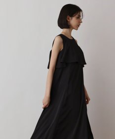 GRACE CONTINENTAL サテンレイヤードワンピース