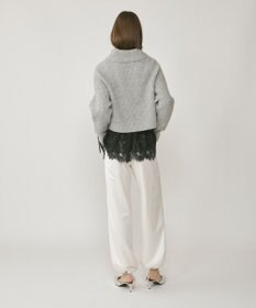 GRACE CONTINENTAL 畦zipニットトップ