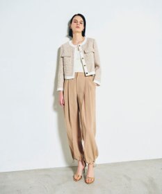 GRACE CONTINENTAL ツイードトリミングジャケット