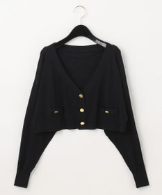 GRACE CONTINENTAL ショートルーズニットカーディガン