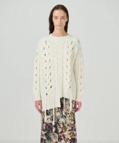 GRACE CONTINENTAL オーバーケーブルニットトップ