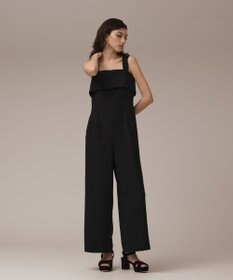 GRACE CONTINENTAL フリルケープサロペット