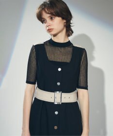 グレースコンチネンタル　バイカラーベルテッドワンピース￼ バイカラーベルテッドワンピース / GRACE CONTINENTAL | GRACE