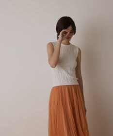 GRACE CONTINENTAL モノグラムニットトップ