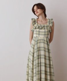GRACE CONTINENTAL チェックサッカーワンピース