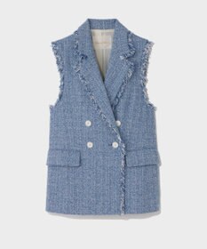 GRACE CONTINENTAL シャンブレーツイードジレ