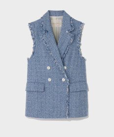 GRACE CONTINENTAL シャンブレーツイードジレ