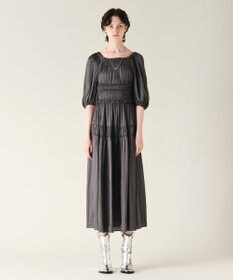 GRACE CONTINENTAL スクエアギャザーワンピース