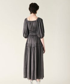 GRACE CONTINENTAL スクエアギャザーワンピース