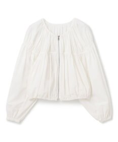 GRACE CONTINENTAL ギャザータフタブルゾン