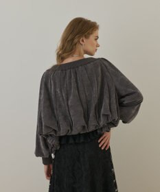 GRACE CONTINENTAL バルーンモールカットカーディガン