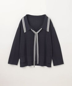 GRACE CONTINENTAL マリンボウタイニット