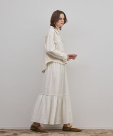 GRACE CONTINENTAL ティアードエンブロイダリースカート