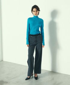 GRACE CONTINENTAL ビジューリブニットトップ