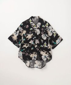 GRACE CONTINENTAL リゾートプリントシャツ