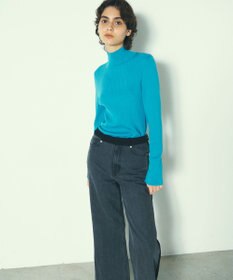 GRACE CONTINENTAL ビジューリブニットトップ