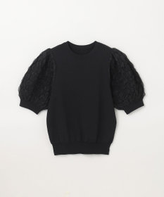 GRACE CONTINENTAL シアーハーフニットトップ