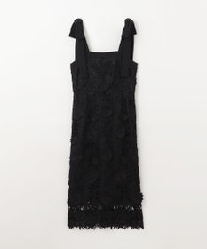 GRACE CONTINENTAL ケミカルフラワーレースワンピース