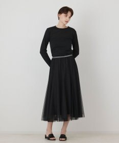 GRACE CONTINENTAL ラメクルーカットトップ