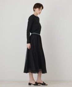 GRACE CONTINENTAL ラメクルーカットトップ