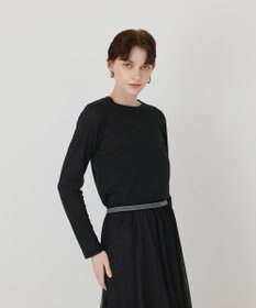 GRACE CONTINENTAL ラメクルーカットトップ