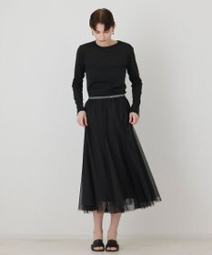 GRACE CONTINENTAL ラメクルーカットトップ