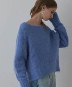 GRACE CONTINENTAL オーバーニットトップ ブルー