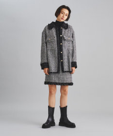 グレースコンチネンタル　ツイードライダース ジャケット 38 ラムレザーライダースジャケット / GRACE CONTINENTAL | GRACE