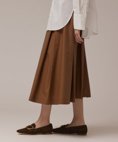 GRACE CONTINENTAL コーティングタックスカート キャメル